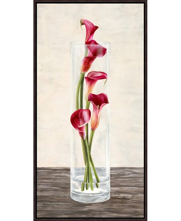 Global Gallery Arrangement Of Callas Framed On Canvas by Shin